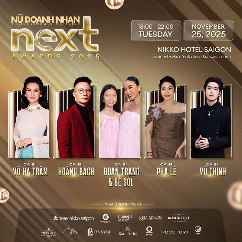gmr shop chinh thuc dong hanh cung chuong trinh nu doanh nhan next awards 2025 2